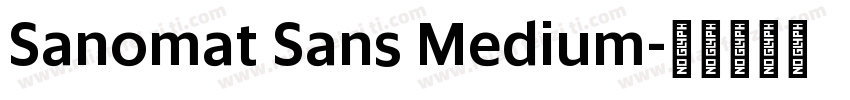 Sanomat Sans Medium字体转换